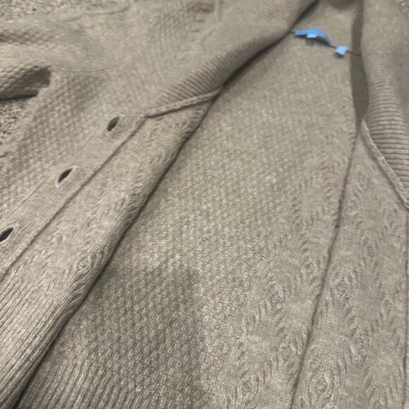 Draper James Beige Eyelet Cardigan - Picture 6 of 11